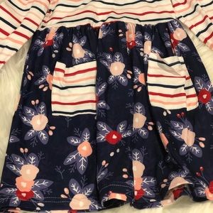 Striped Floral Dress